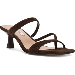 Steve Madden Women’s Ajay Heeled Sandal(Brown Suede)