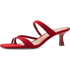 Steve Madden Women’s Ajay Heeled Sandal(Red Suede)
