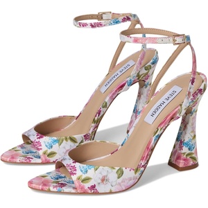 Steve Madden Women’s Beki Heeled Sandal(Floral Multi)