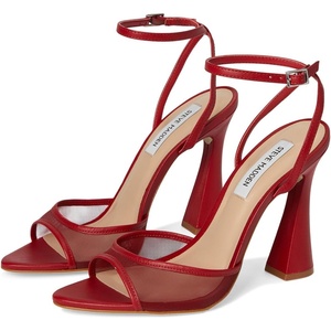 Steve Madden Women’s Beki Heeled Sandal(Red)