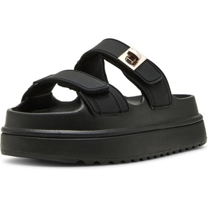 Steve Madden Women’s Bigschmona Platform Sandal(Black Jelly)