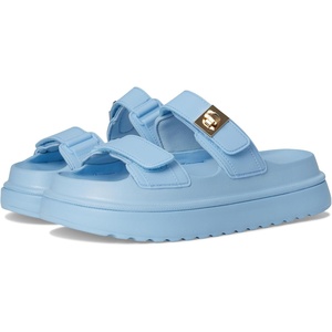 Steve Madden Women’s Bigschmona Platform Sandal(Light Blue Jelly)