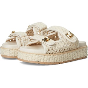 Steve Madden Women’s Bigschmona Platform Sandal(Off-white)