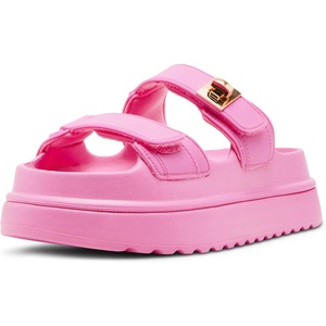 Steve Madden Women’s Bigschmona Platform Sandal(Pink Jelly)