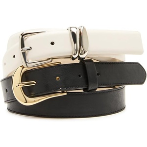 Steve Madden Women’s Black and White Pant Belt Pack(Black/White)