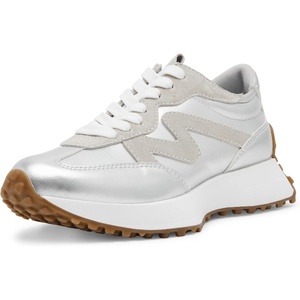 Steve Madden Women’s Campo Sneaker(Silver)