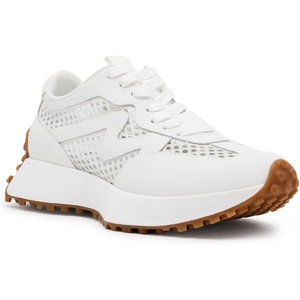 Steve Madden Women’s Campo Sneaker(White Mesh)
