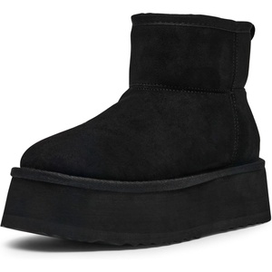 Steve Madden Women’s Crue Ankle Platform Boot(Black)