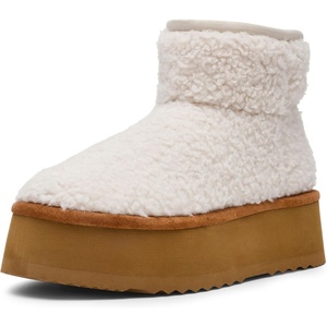 Steve Madden Women’s Crue Ankle Platform Boot(Natural)