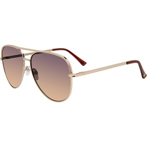 Steve Madden Women’s Dante Sunglasses(Shiny Gold/Brown)