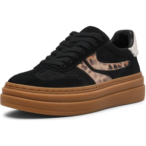 Steve Madden Womens Dodge(Black/Leopard)