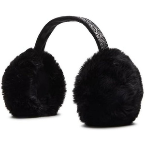 Steve Madden Women’s Faux Fur Earmuffs(Black)
