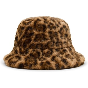 Steve Madden Women’s Faux-Fur Bucket Hat, Biscotti
