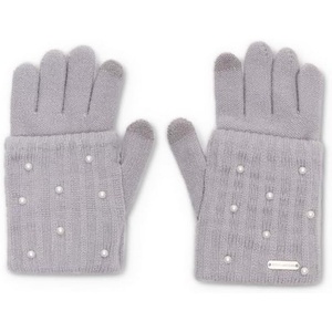 Steve Madden Women’s Glove With Pearl Arm Sleeve(Grey)