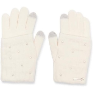 Steve Madden Women’s Glove With Pearl Arm Sleeve(Ivory)