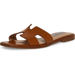Steve Madden Women’s Hadyn Sandal(Cognac Leather)