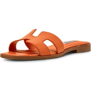 Steve Madden Women’s Hadyn Sandal(Orange Leather)