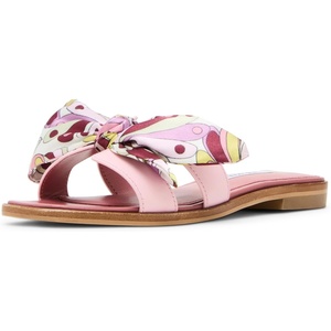 Steve Madden Women’s Hadyn Sandal(Pink Multi Scarf)