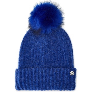 Steve Madden Women’s Heathered Rib Knit Beanie(Cobalt)