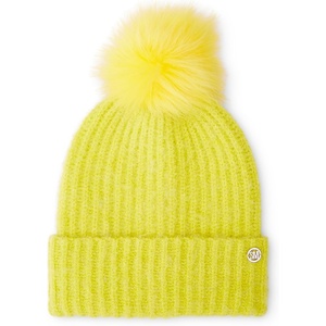 Steve Madden Women’s Heathered Rib Knit Beanie(Sulphur)