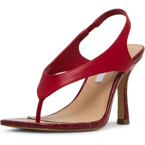 Steve Madden Women’s Improv Heeled Sandal(Red Leather)