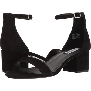 Steve Madden Women’s Irenee Heeled Sandal(Black-suede)