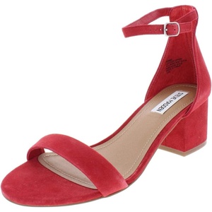 Steve Madden Women’s Irenee Heeled Sandal(Red Suede)