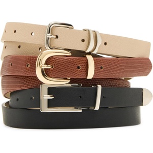 Steve Madden Women’s Jordan 3 for 1 Pant Belt(Camel)