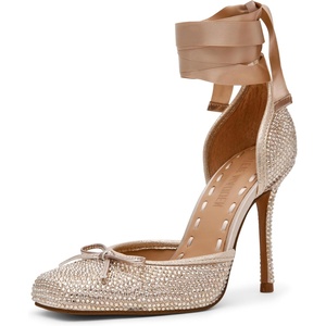 Steve Madden Women’s Larina Pump(Champagne Rhinestone)