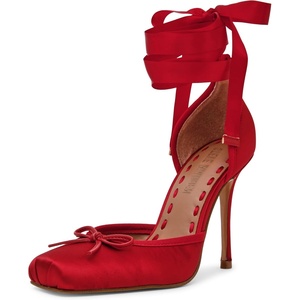 Steve Madden Women’s Larina Pump(Red Satin)