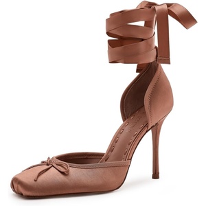 Steve Madden Women’s Larina Pump(Tan Satin)