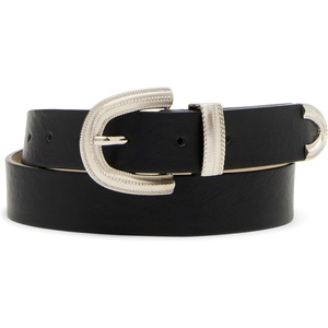 Steve Madden Women’s Loren Pant Belt(Black)