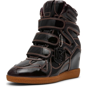 Steve Madden Women’s Mavis Sneaker(Burgundy Patent)