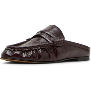 Steve Madden Women’s Rafe Loafer(Burgundy Croco)