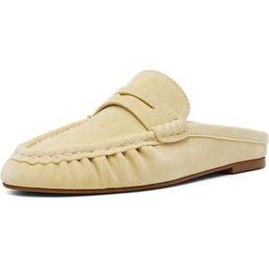 Steve Madden Women’s Rafe Loafer(Butter Yellow Suede)
