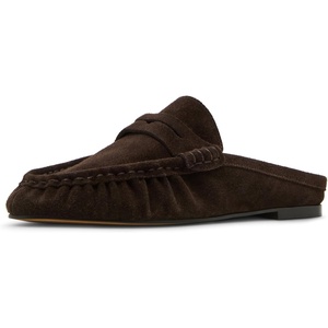 Steve Madden Women’s Rafe Loafer(Chocolate Brown Suede)