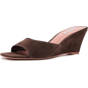 Steve Madden Women’s Seleste Wedge Sandal(Brown Suede)