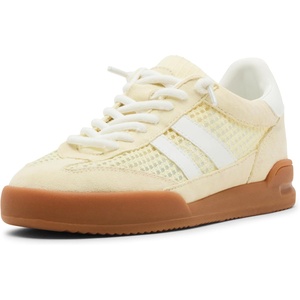 Steve Madden Women’s Verdict Sneaker(Butter Yellow Mesh)