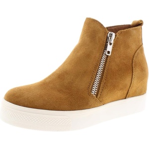 Steve Madden Women’s Wedgie Sneaker(Chestnut Suede)