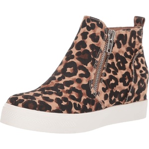 Steve Madden Women’s Wedgie Sneaker(Leopard)