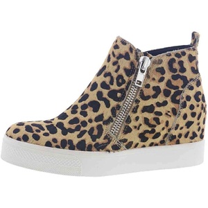 Steve Madden Women’s Wedgie Sneaker(Light Leopard)