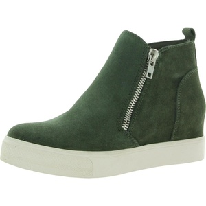 Steve Madden Women’s Wedgie Sneaker(Olive Suede)