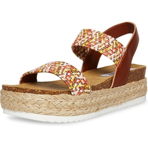 Steve Madden womens Jaklin Sandal(Brown Multi)