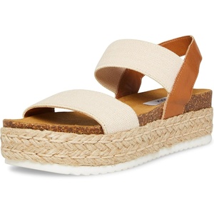 Steve Madden womens Jaklin Sandal(Natural Multi)