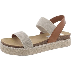 Steve Madden womens Jaklin Sandal(Taupe Multi)