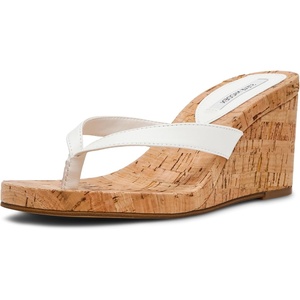 Steve Madden womens Playing(White Leather Cork)