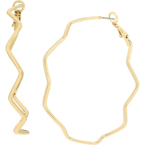 Zig Zag Hoop Earrings