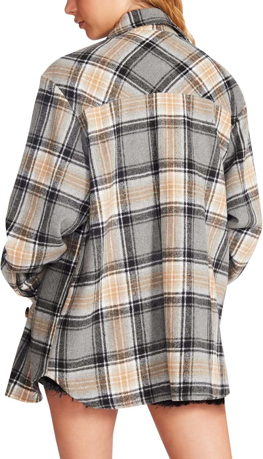 image:imageBB DAKOTA Womens Brooklyn ShacketGrey