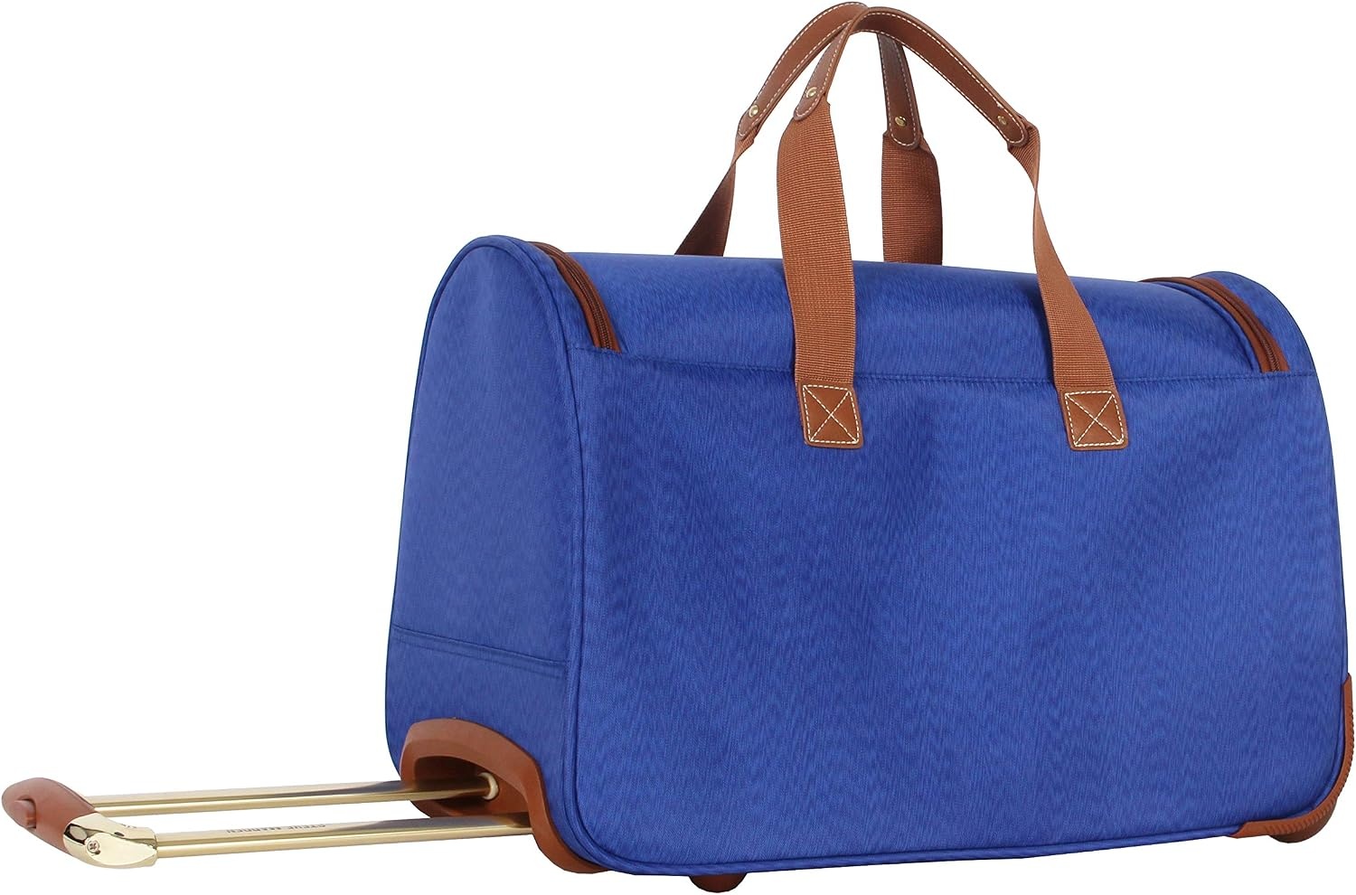 image:imageSteve Madden Designer Carry On Luggage Collection Lightweight 20 Inch Duffel Bag Weekender Overnight Business Travel Suitcase with 2 Rolling Spinner Wheels Global BlackGlobal Blue