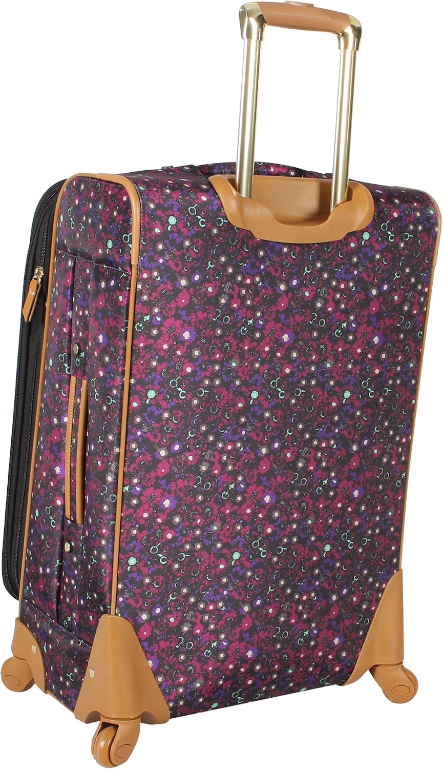 image:imageSteve Madden DesignerGepckkollektion 4teiliges SoftsideKofferSet ReiseSet enthlt eine Tragetasche 508 cm Handgepck 61 cm und 711 cm Karierte Koffer Blue One Size TravelDark Purple